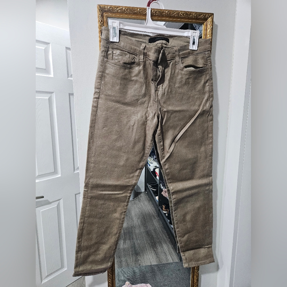 J Brand Women's Cropped Tan Jeans